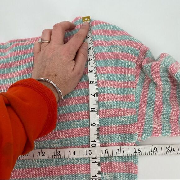 Soft Surroundings Marina Pullover Tunic Medium Raw edge Beach Vacation - Picture 8 of 10